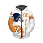 Men's Zip-Up Hooded Sweatshirt Men's 3D Print Zip-Up Hoodie