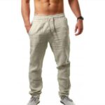 Men's Casual Pants & Loungewear Sets Men's Linen-Blend Trousers