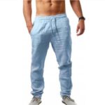 Men's Casual Pants & Loungewear Sets Men's Linen-Blend Trousers