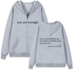 Women's Graphic Sweatshirt Women's Printed Zip-Up Hoodie