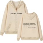 Women's Graphic Sweatshirt Women's Printed Zip-Up Hoodie
