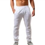 Men's Casual Pants & Loungewear Sets Men's Linen-Blend Trousers