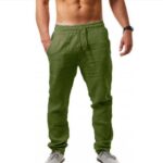 Men's Casual Pants & Loungewear Sets Men's Linen-Blend Trousers