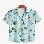 Men's Printed Casual Short-Sleeve Shirt Men's 3D Print Shirt
