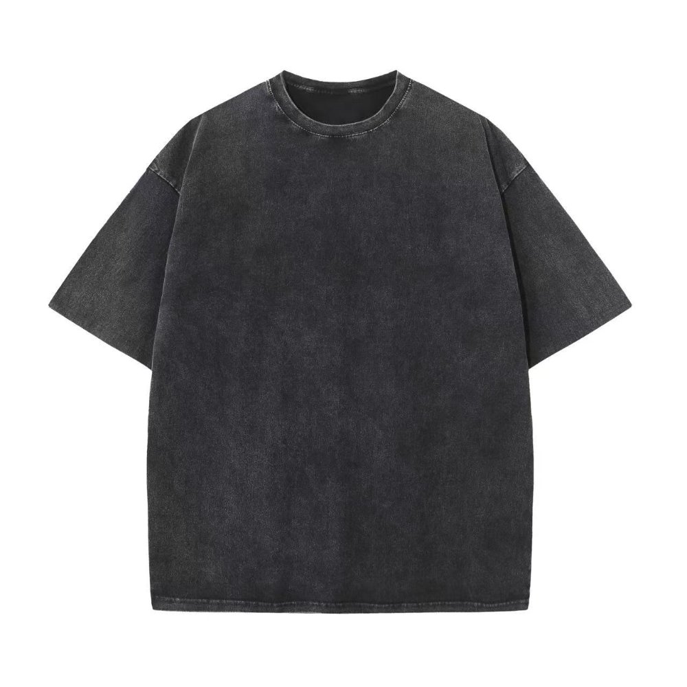 Men's Distressed Short-Sleeve T-Shirt Men's Washed Effect Short-Sleeve T-Shirt
